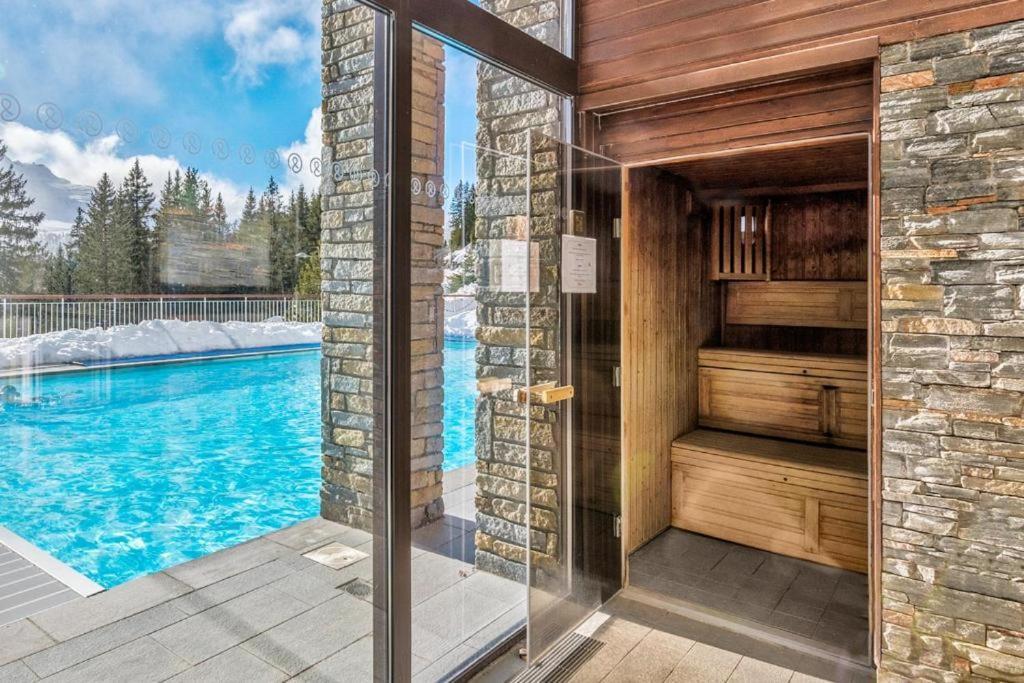 Appartement Premium En Pleine Nature A Flaine, 8 A 10 Personnes - Piscine Exterieure Chauffee, Jacuzzi, Sauna, Hammam Et Salle De Sport Eksteriør billede
