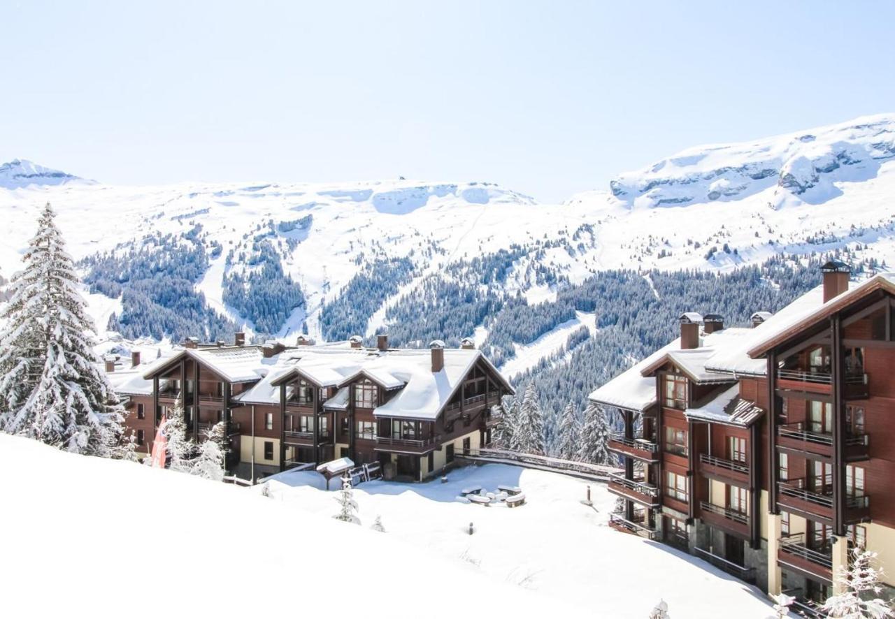 Appartement Premium En Pleine Nature A Flaine, 8 A 10 Personnes - Piscine Exterieure Chauffee, Jacuzzi, Sauna, Hammam Et Salle De Sport Eksteriør billede
