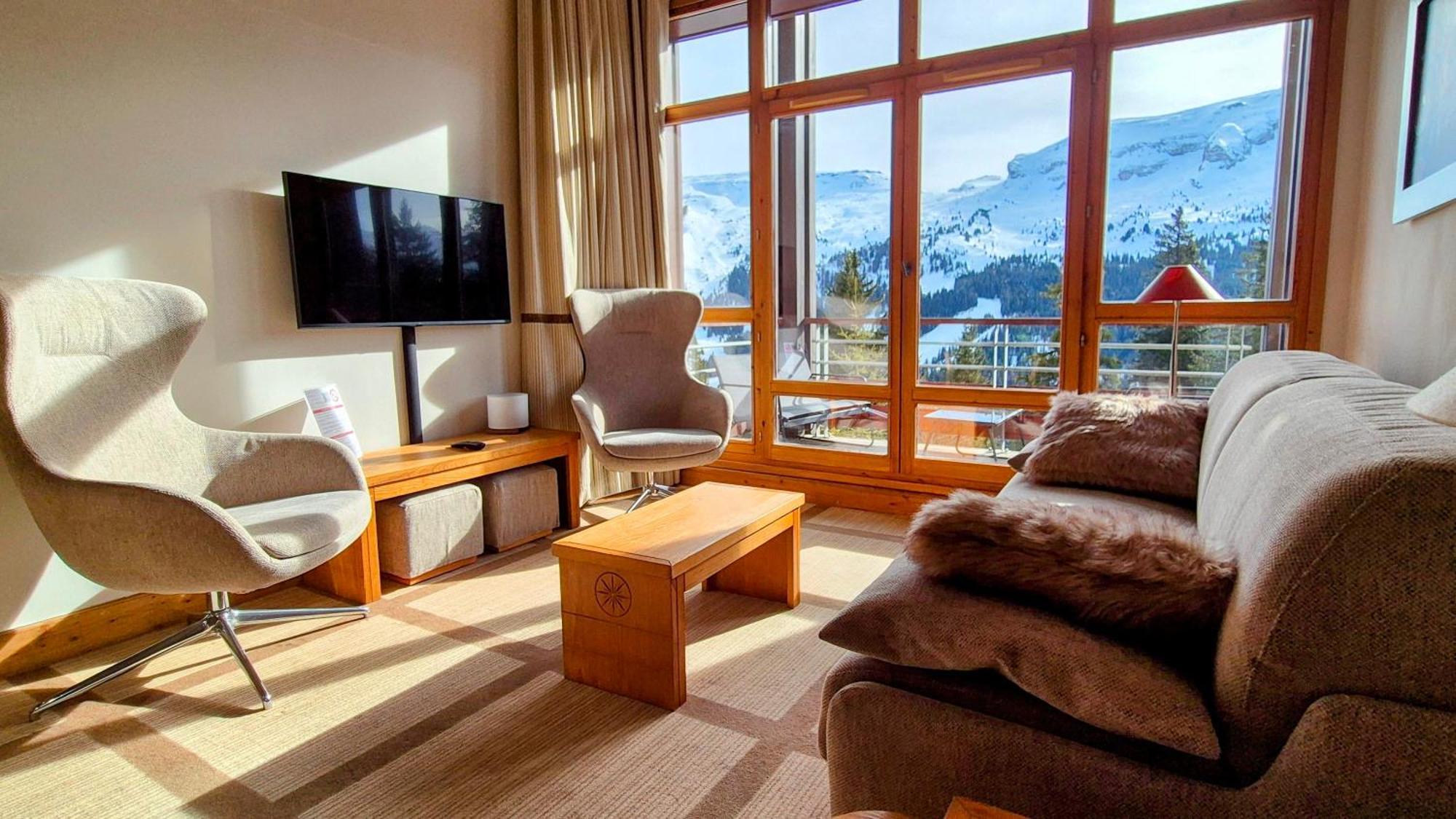 Appartement Premium En Pleine Nature A Flaine, 8 A 10 Personnes - Piscine Exterieure Chauffee, Jacuzzi, Sauna, Hammam Et Salle De Sport Eksteriør billede